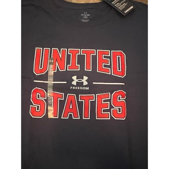 Under Armour Freedom United States Tee- Size XXL Tall - Picture 6 of 9